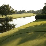 Avoid the water to face another approach to an island green